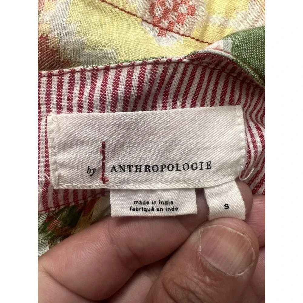 Anthropologie Marta Cropped Swing Tank Women Square Neck Size Small - Picture 7 of 9